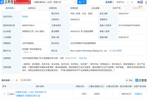 沐曦股份成立灵智科技公司，深耕集成电路芯片设计领域
